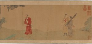 Emperor Shi Le Reverencing a Buddhist Monk