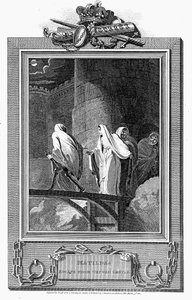 Empress Matilda escaping from the besieged Oxford Castle, 1142