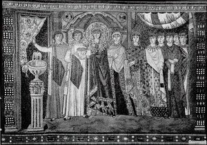Empress Theodora and Members of Her Court, Byzantine, early 20th century (original dated 6th cent.)