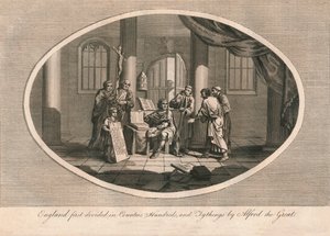 England first divided in counties, hundreds, and tythings by Alfred the Great, c880s by Unbekannt