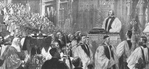 Enthronement of Dr. Temple as Archbishop in Canterbury Cathedral, January 8, 1897
