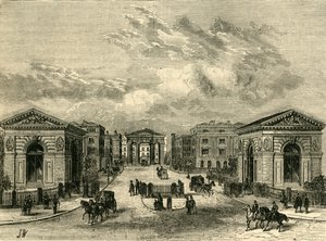 Entrance to Euston Square Station, c1876 by Unbekannt