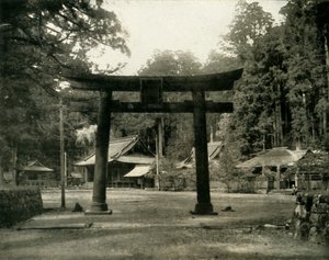 Entrance to a Shinto Temple, in the Nikko District of Japan, 1936 by Unbekannt