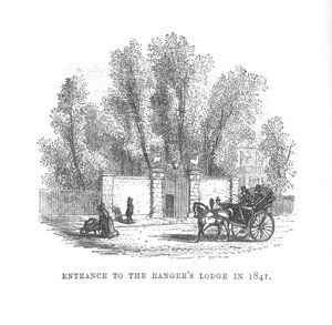 Entrance to the Rangers Lodge in 1841, c. 1870 by Unbekannt