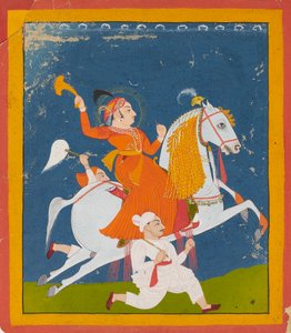 Equestrian Portrait of Maharana Bhim Singh of Mewar