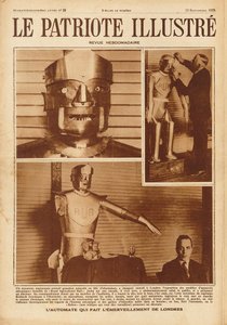 Eric, the first British robot at the Exhibition of the Society of Model Engineers in London, 1928 by Unbekannt