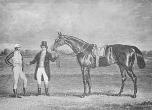 Euclid, second in the St. Leger, 1839, after a dead-heat with Charles XII, c1839 by Unbekannt