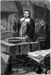 Evangelista Torricelli, Italian Physicist, Inventing the Mercury Barometer by Unbekannt