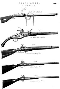 Examples of various gun firing mechanisms, c1880 by Unbekannt