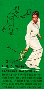 F. H. D. Wilde - Backhand Half-Volley, c. 1935
