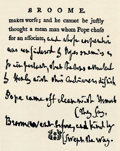 Facsimile of a corrected proof by Johnson of his Lives of the Poets by Unbekannt