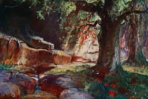 Fafner in His Cave, 1906 by Unbekannt