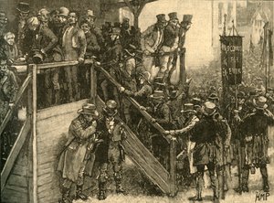 Father John Murphy Leading His Tenants to Vote in the Clare By-Election, Ireland