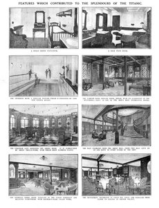 Features which Contributed to the Splendours of the Titanic, April 20, 1912
