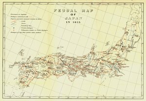 Feudal Map of Japan in 1615 by Unbekannt