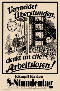 Fight for the eight-hour day by Unbekannt