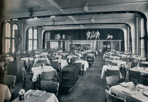 First Class Dining Saloon on board Victoria, 1931 by Unbekannt