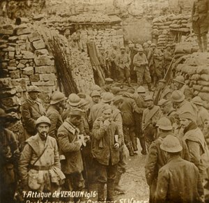 First Aid Post in Quarry, Saint-Vaast, Attack of Verdun, Northern France, 1916