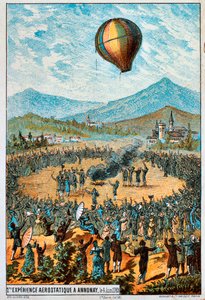 First Test Flight of a Hot Air Balloon at Annonay, France, 4 June, 1783