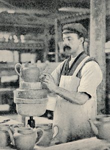 Fixing Spout on a Teapot by Unbekannt