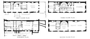 Floor plans, house of Mrs WK Vanderbilt, New York City, 1924 by Unbekannt