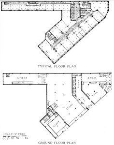 Floor Plans, the Genesee Building, Buffalo, New York