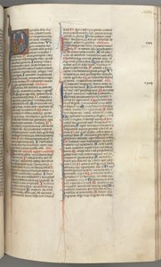 Psalm 109, historiated initial D, God the Father and Son (detail) by Unbekannt