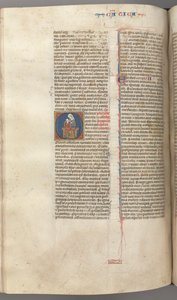 Fol. 249v, Song of Songs, Historiated Initial O, the Virgin and Child, c. 1275-1300 by Unbekannt
