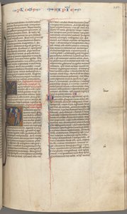 Wisdom, Historiated Initial D, Solomon Instructing a Soldier by Unbekannt