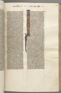 Ruth, Historiated Initial I with Elimilech and Naomi by Unbekannt