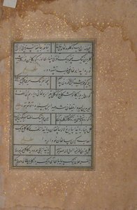 Folio from a Manuscript by Mir Ali Shir Nava