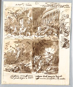 Four Allegories of Comedy and Tragedy by Unbekannt
