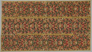 Four Borders from a Bedspread, 1700s