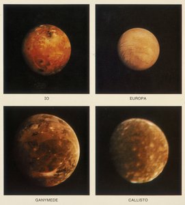 Four Moons of Jupiter: Io, Europa, Ganymede, and Callisto by Unbekannt