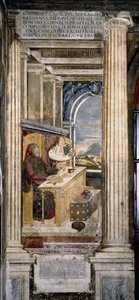 Francesco Petrarca in His Study