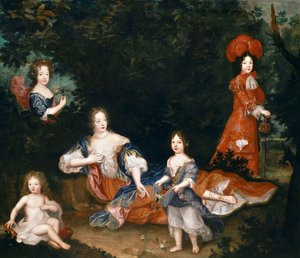 Françoise-Athénaïs de Rochechouart, marquise de Montespan and her children
