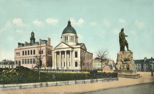 Free Library Free S Church & Wallace Statue - Aberdeen, 1900s by Unbekannt