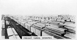 Freight yards, Winnipeg, Manitoba, Canada, 1920s by Unbekannt