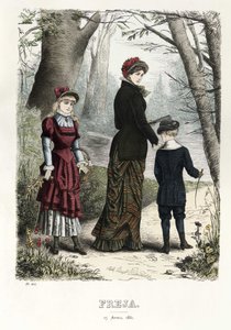 Freja Illustrated Scandinavian Fashion Magazine 1881, Illustration No. 8