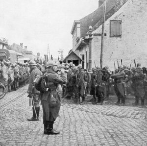 French and Belgian Troops, Flanders by Unbekannt