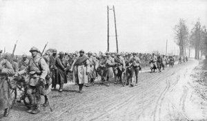 French Infantry Regiment Returning from the Front, 30 March 1918