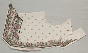 Front Half of a Vest, late 1700s
