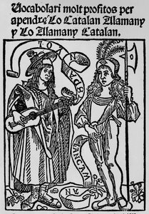 Frontispiece to a Catalan-German Dictionary by Unbekannt