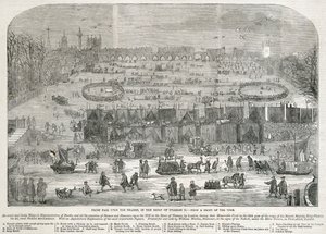 Frost Fair on the Thames in the Reign of Charles II, London