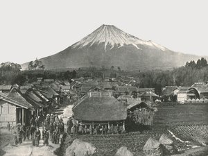 Fujiyama, The Sacred Mountain, from Jedzumi Village, Japan