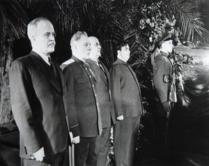 Funeral of Joseph Stalin, Moscow, USSR by Unbekannt