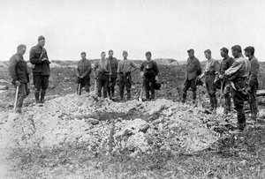 Funeral on the Western Front, First World War by Unbekannt
