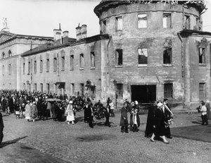 Funeral Procession of the Poet Alexander Blok, Petrograd, Russia