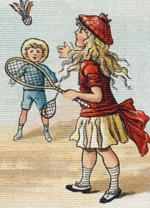 Game of the Wheel (Engraving in "Alphabet de ma petite fille")