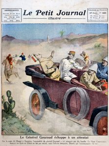 General Gouraud Escapes an Assassination Attempt on Route from Damascus to Kunaitra, 1921 by Unbekannt
